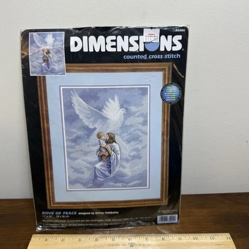 Dimensions Dove of Peace Counted Cross Stitch Kit Danny Hahlbohm 35000 Sealed